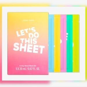 I Dew Care Let's Do This 5-Day Assorted Sheet Mask Set New